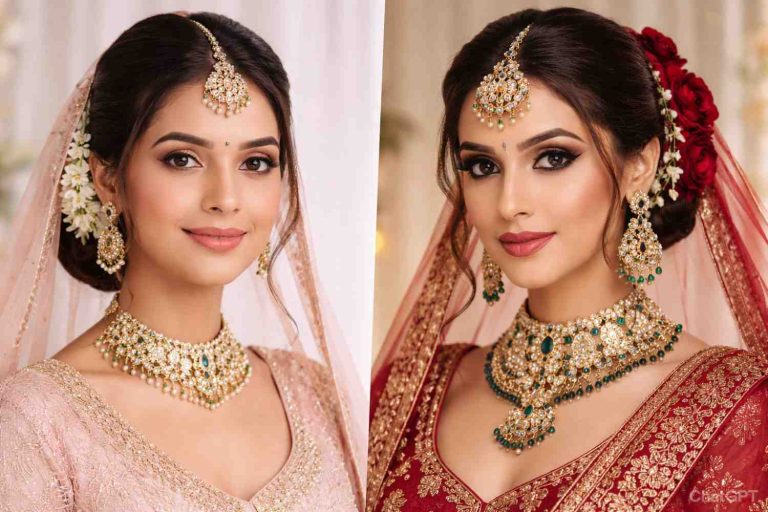 Minimal vs Glam Bridal Makeup